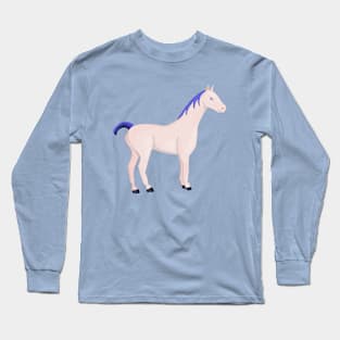 Horse With a Blue Mane Long Sleeve T-Shirt